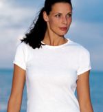 ANVIL Ladies Rib Short Sleeve Scoop Neck T-Shirt