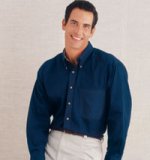 Van Heusen Long Sleeve Peached Twill Shirt