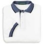 Pique Sport Shirt w/Tip Collar and Cuffs and Contrasting Placket