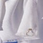 Towels Plus Fringed Finger tip Towel With Grommet