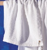 Towels Plus Hemmed hand Towel With Grommet Wholesale