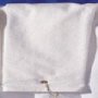 Towels Plus Hemmed Tri-Fold Hand Towel With Grommet